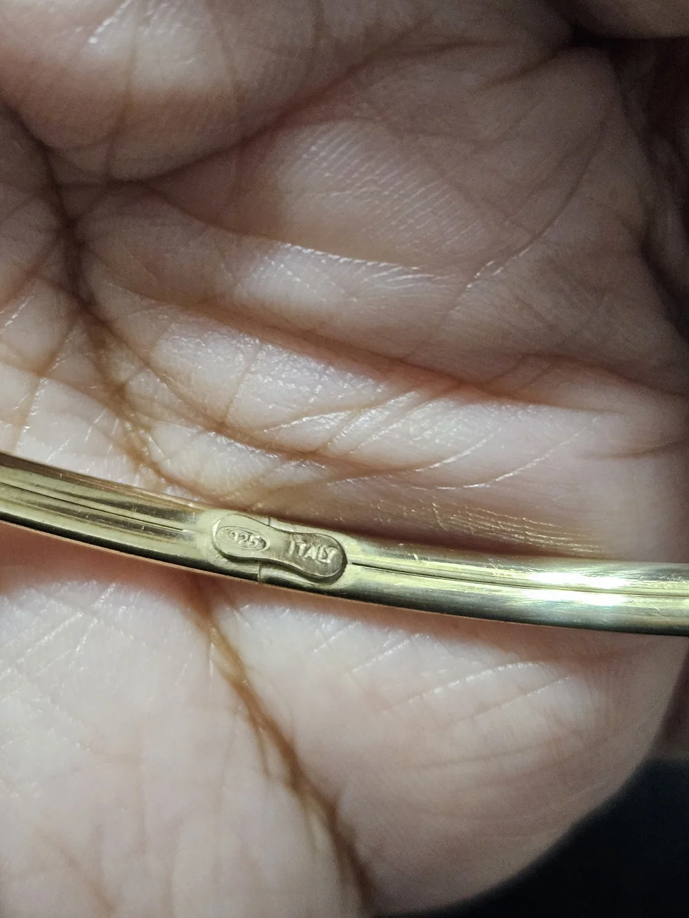 925S ITALY Women's Cuff Bracelet - Elegant Minimalist Design